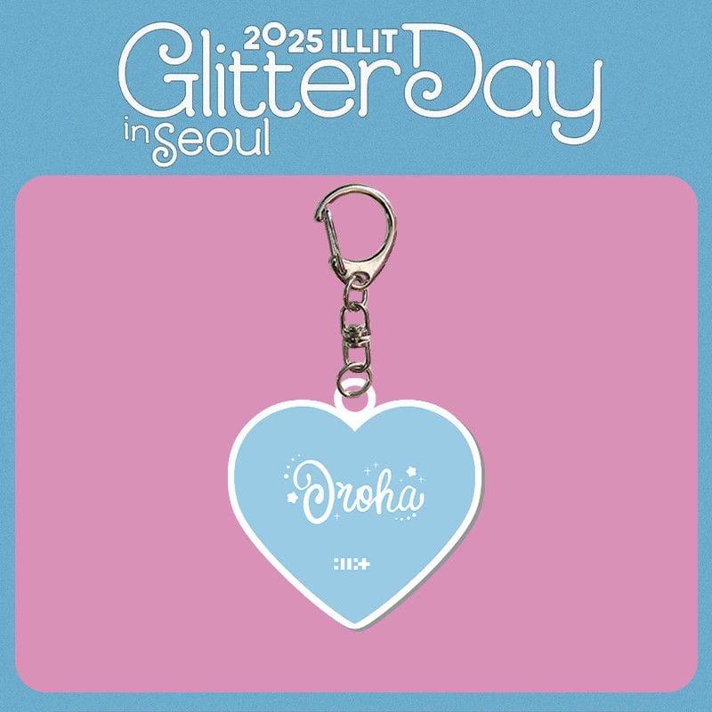 ILLIT GLITTERDAY KEYRINGS
