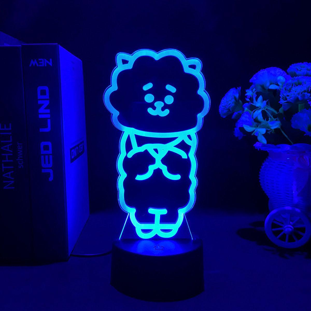 BT21 LAMP LED COLOR CHANGING LIGHT (16 COLORS) WITH REMOTE CONTROL