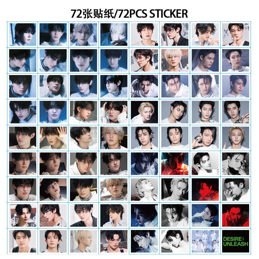 PHOTOCARDS ENHYPEN DESIRE UNLEASH 127 PCS (55 Photocards + 72 Stickers)