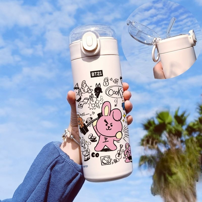 BT21 STAINLESS STEEL THERMAL BOTTLES 420 ML
