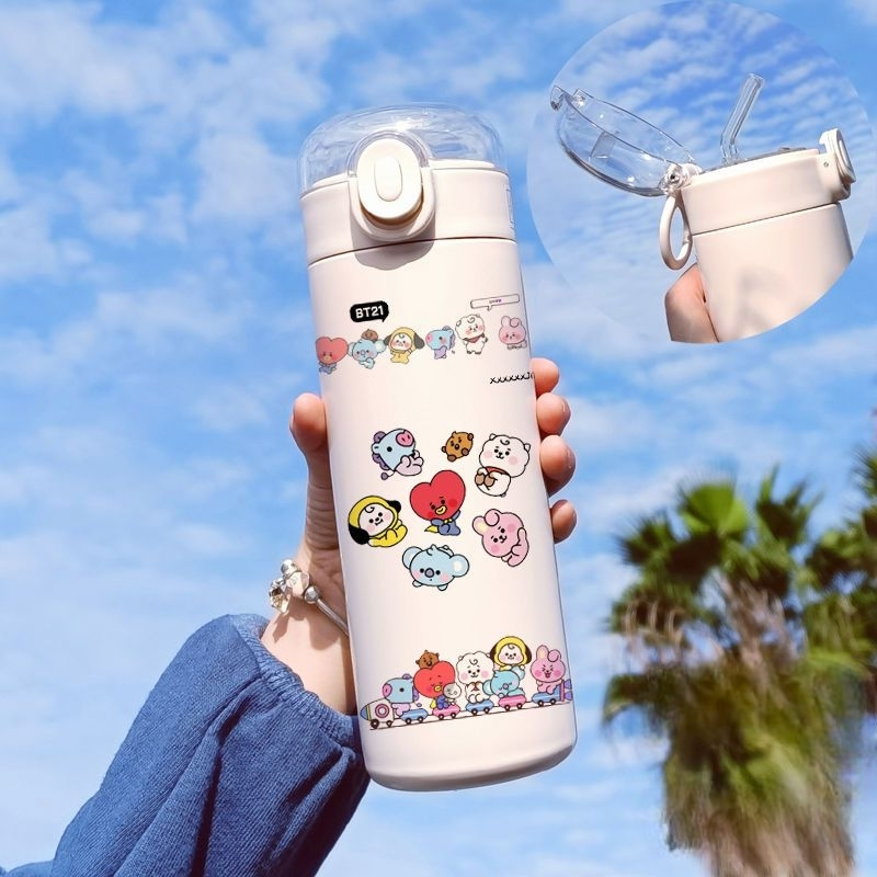 BT21 STAINLESS STEEL THERMAL BOTTLES 420 ML