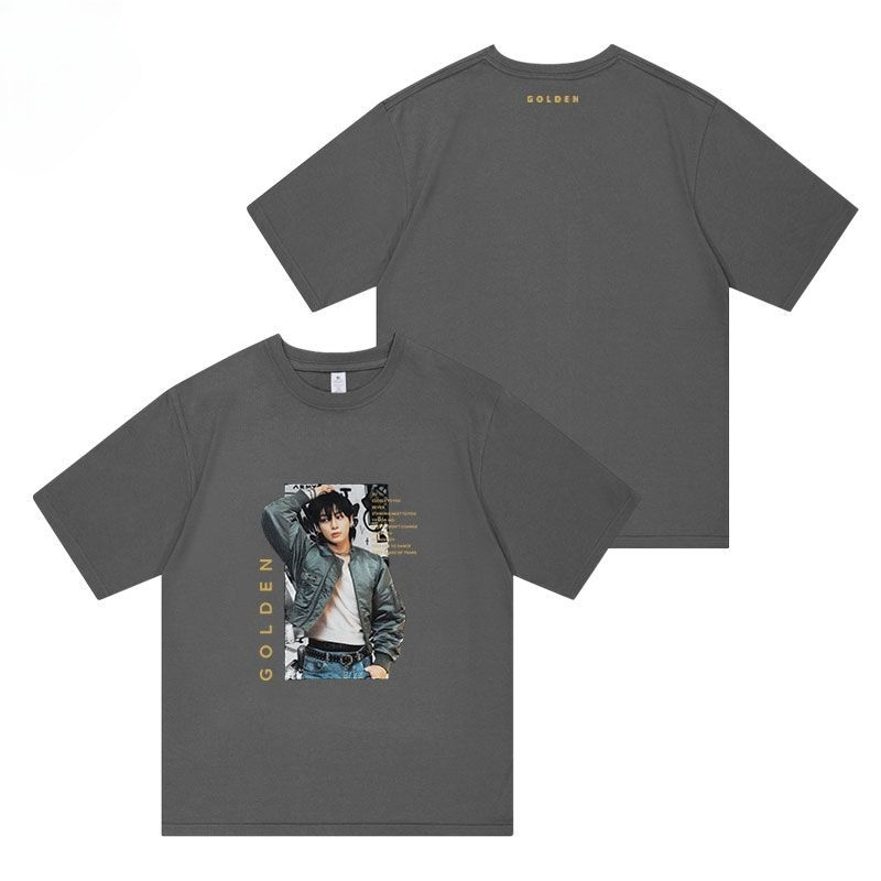 JUNGKOOK GOLDEN T-SHIRT 100% COTTON (4 colors)