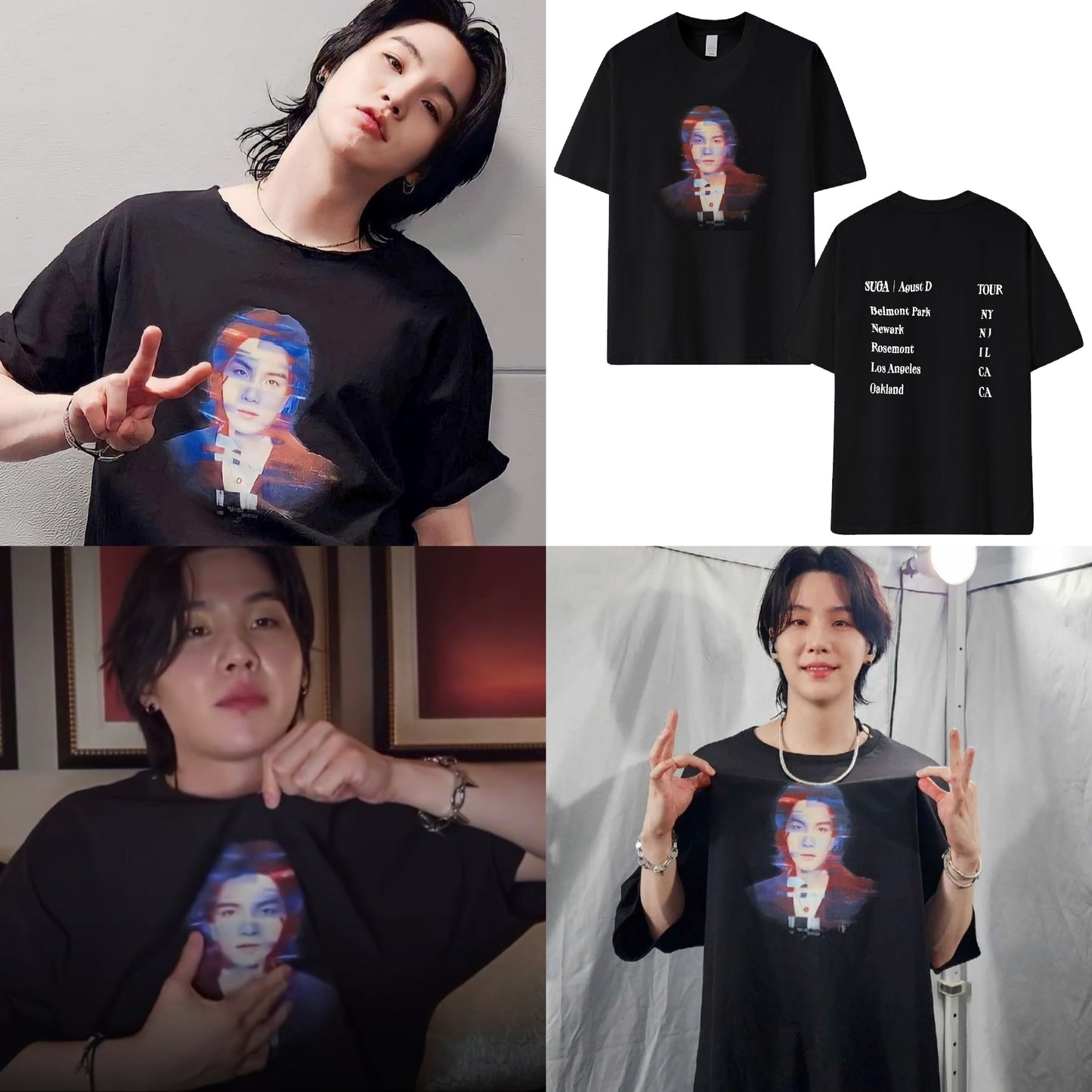 T-SHIRT SUGA AGUST D D'DAY 100% COTTON